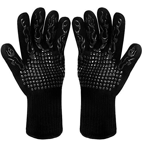 WIN.MAX Guantes de Barbacoa Horno Mitt Protección para Las Manos...